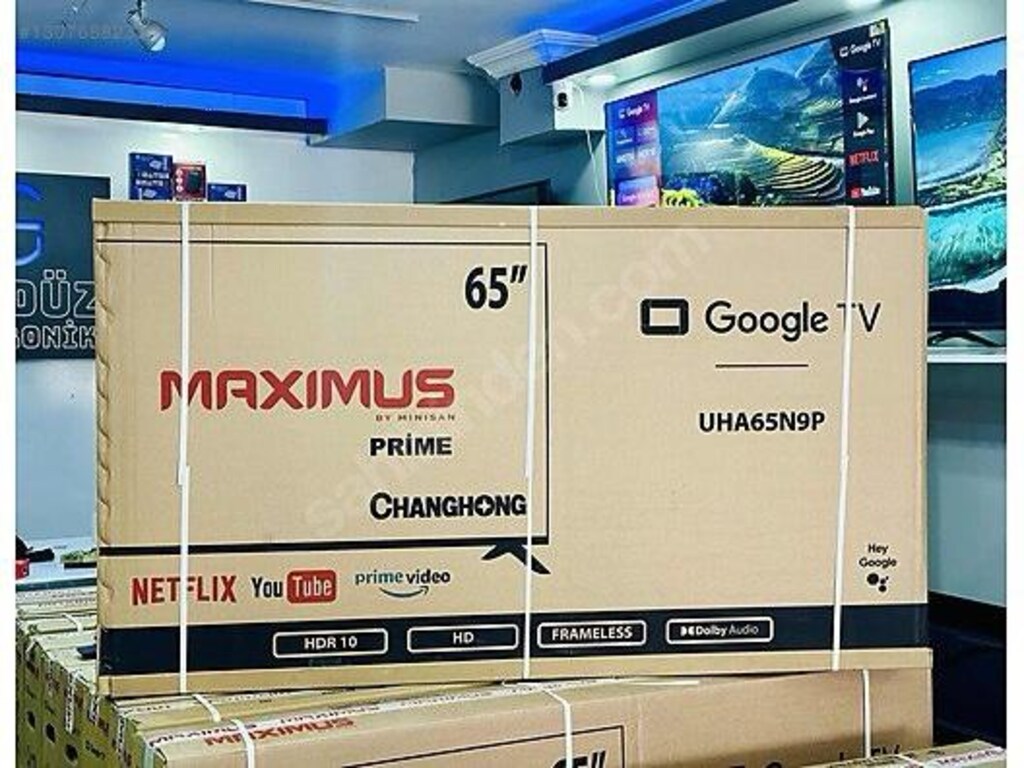 165 EKRAN 65” GOOGLE ANDROID TV TELEVİZYON sıfır android tv televizyon - 2