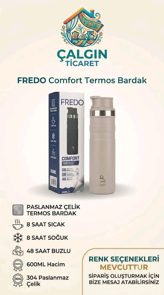 600ML FREDO TERMOS BARDAK