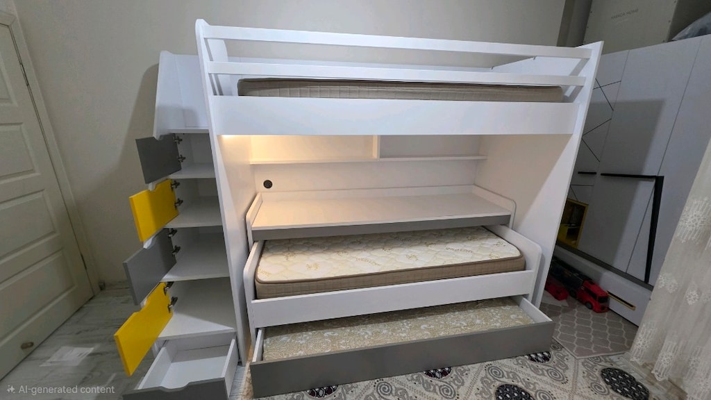 Almila Ranza + Yavru Karyola + Büyük Çalışma Masası - 6