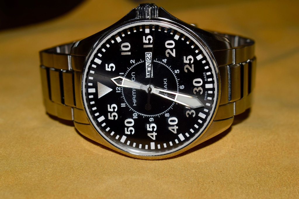Hamilton Khaki Aviation Pilot Day Date Pilli H64611135 - Çok Temiz