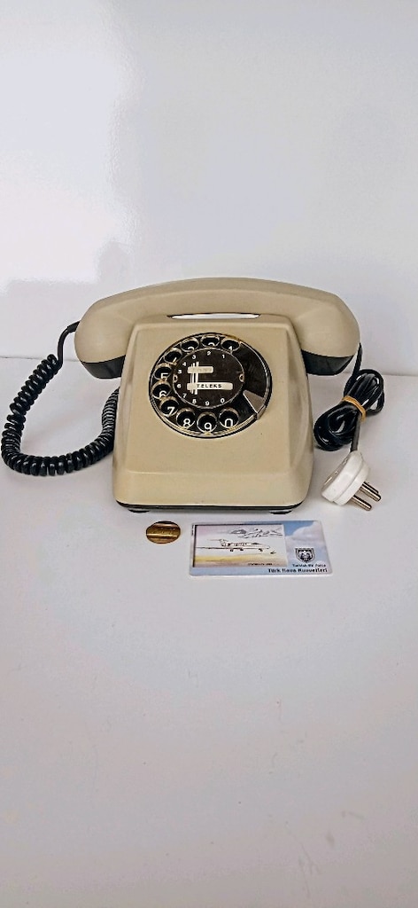 Popart Krem ve Siyah Rengi TKS Teleteks Çevirmeli Telefon - 3