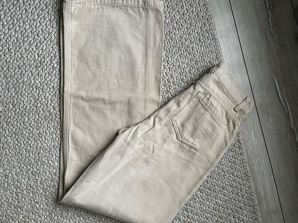 krem renk keten pantolon - 3