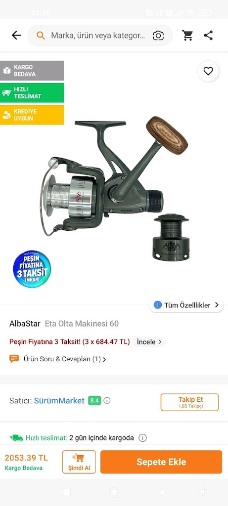 Olta Takım Makine Kamış Malzeme Set - 2