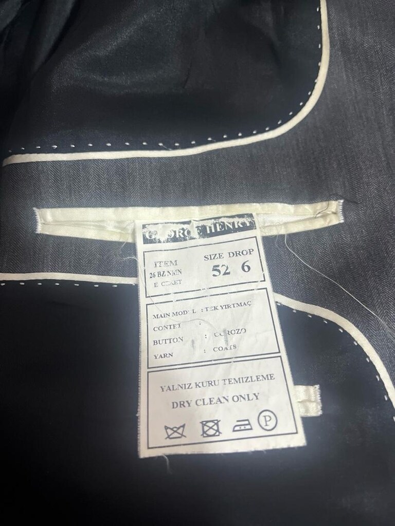 erkek takım elbise beden 52 drop 6 renk gri - 5