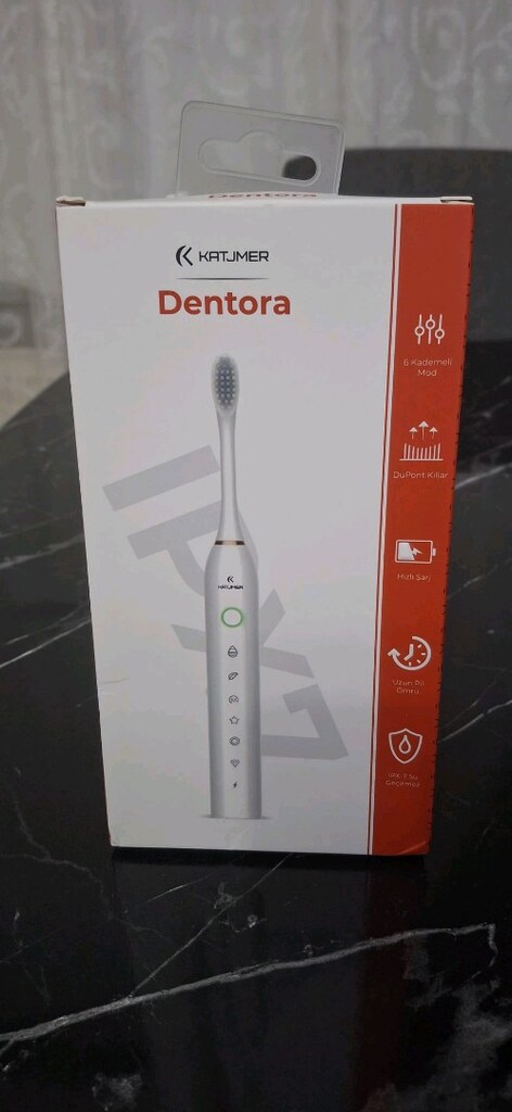 KATJMER Dentora Beyaz Elektrikl iSarjl ıDiş Fırçası Seti Sıfır Ürün - 6