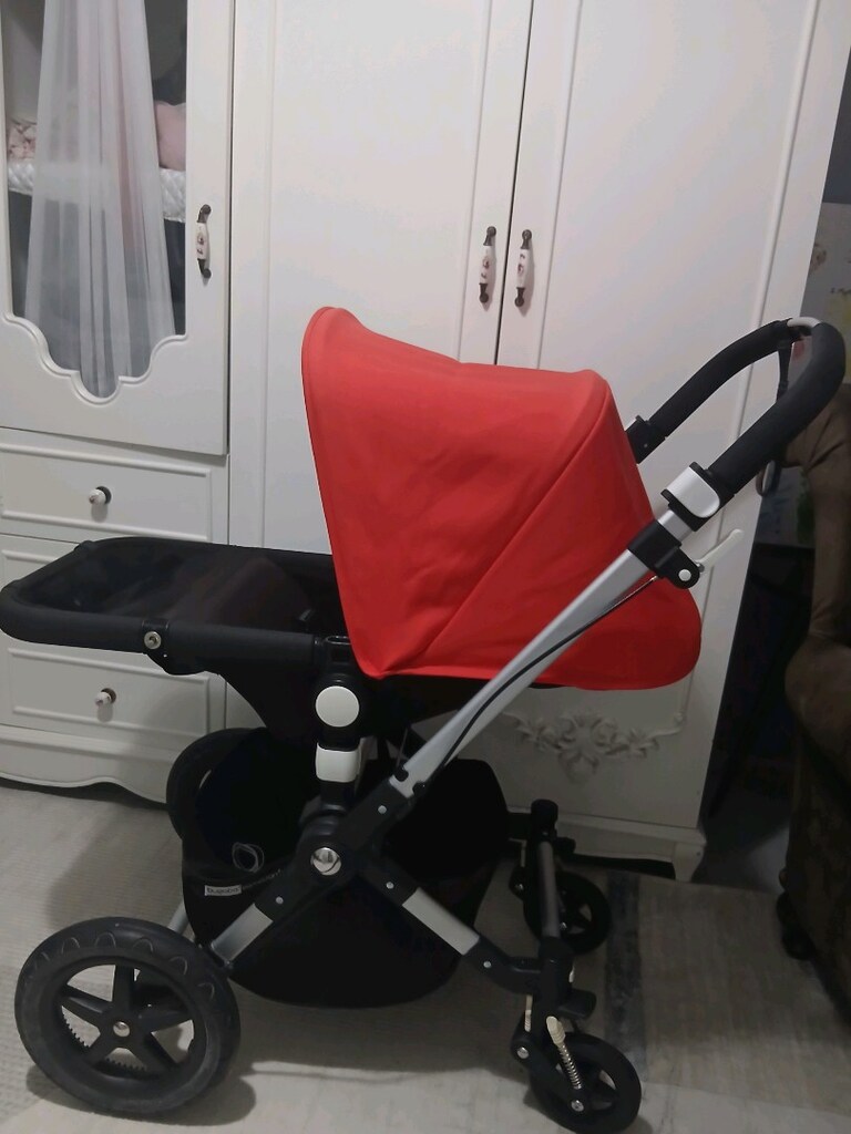 Bugaboo Cameleon 3 Bebek Arabası – Mercan / Kırmızı Tente Temiz - 2