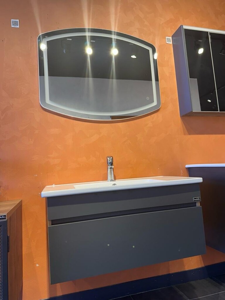 85 cm Antrasit MdfLam Banyo Mobilya Seti - 3