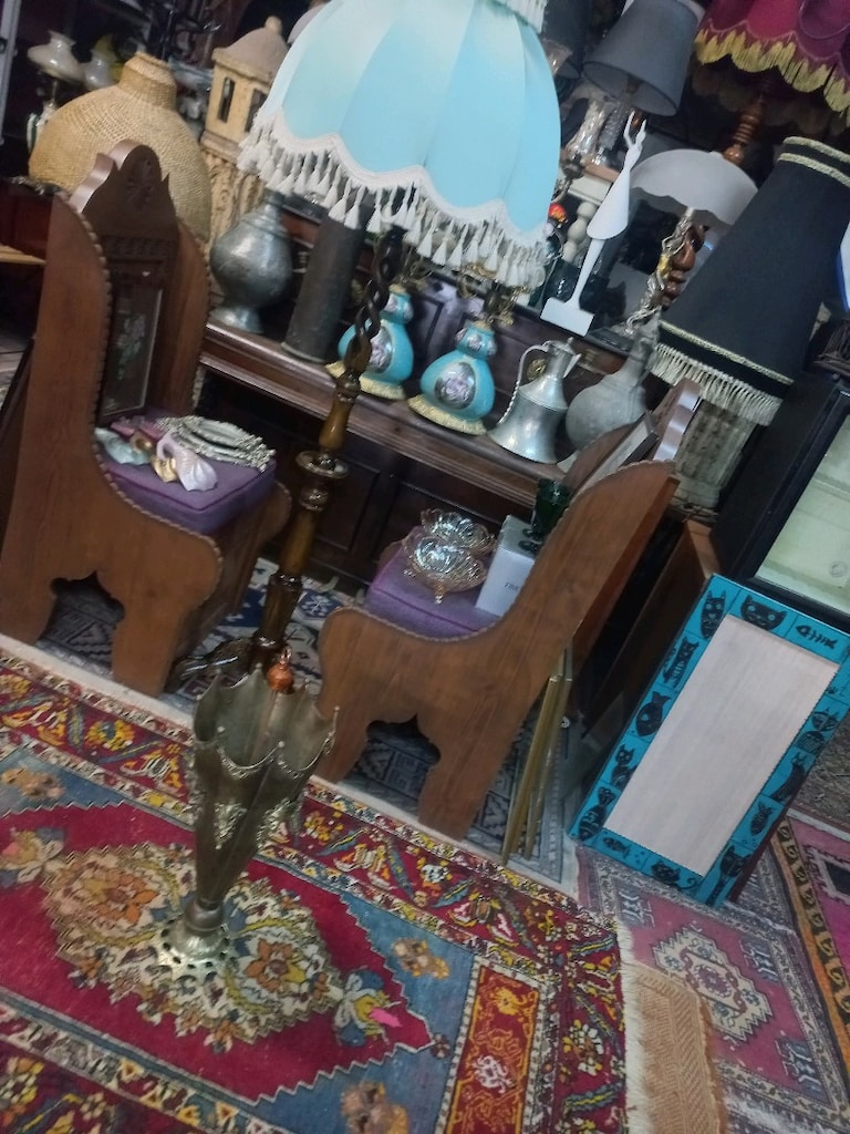 Antika Şemsiyelik Bakır - 8