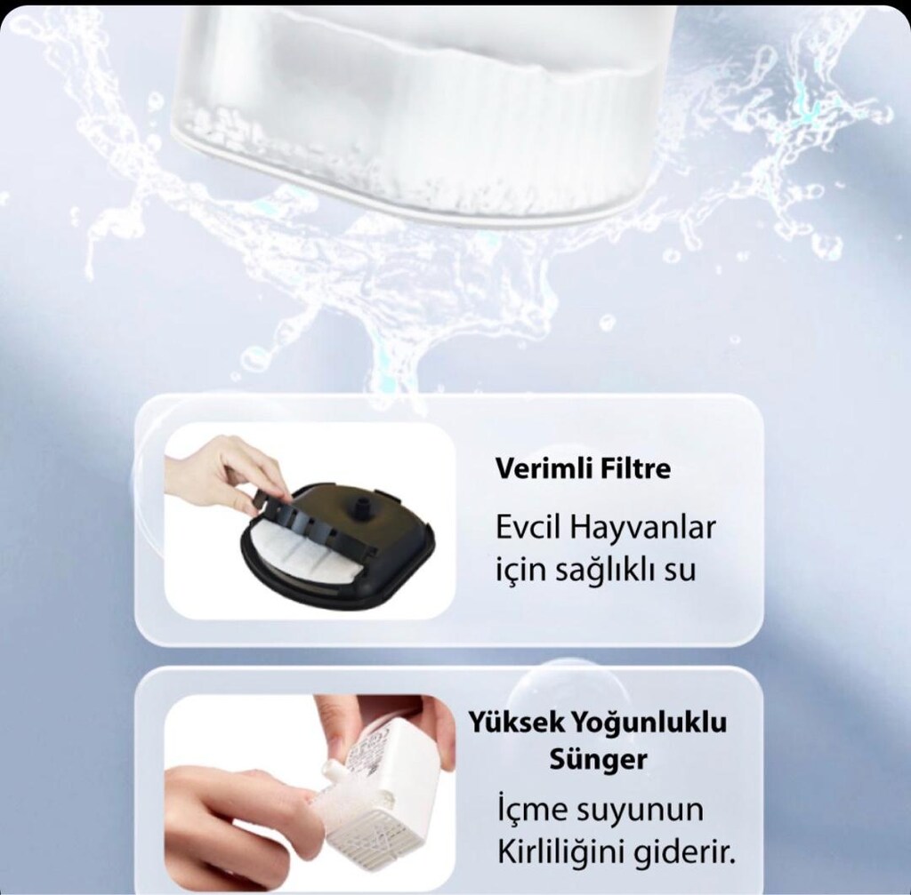 Sıfır ayarında mama & su otomatı + 3 filtre HEDİYE - 7