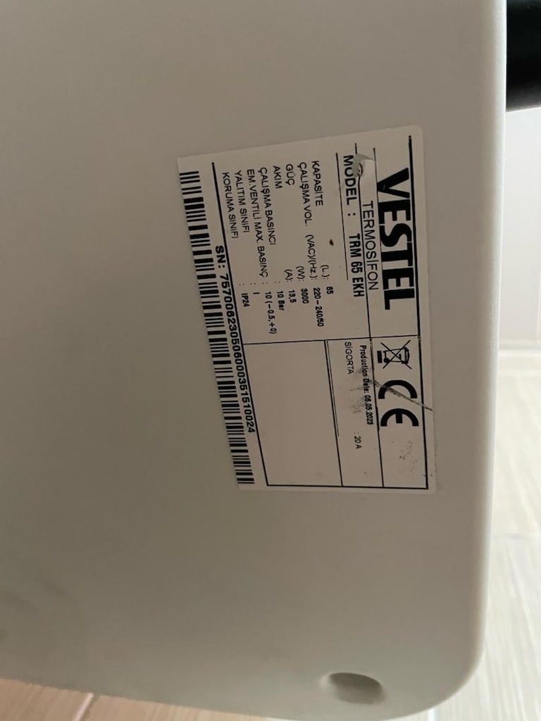 Vestel 65 LT Termosifon – Temiz ve Çalışır Durumda - 2