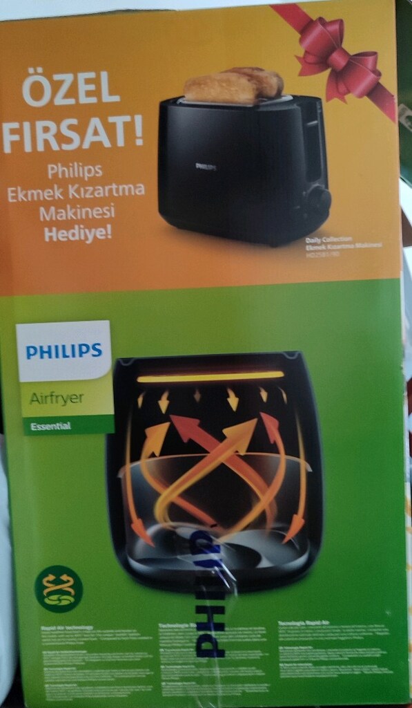 Phılıps airfryer fritöz ve ekmek kızartma makinası - 2