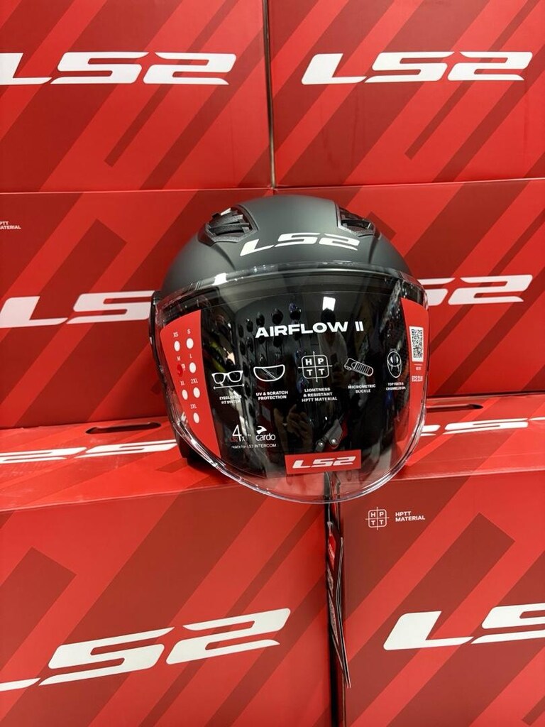 ls2 aırflow 2 siyah kask - 2