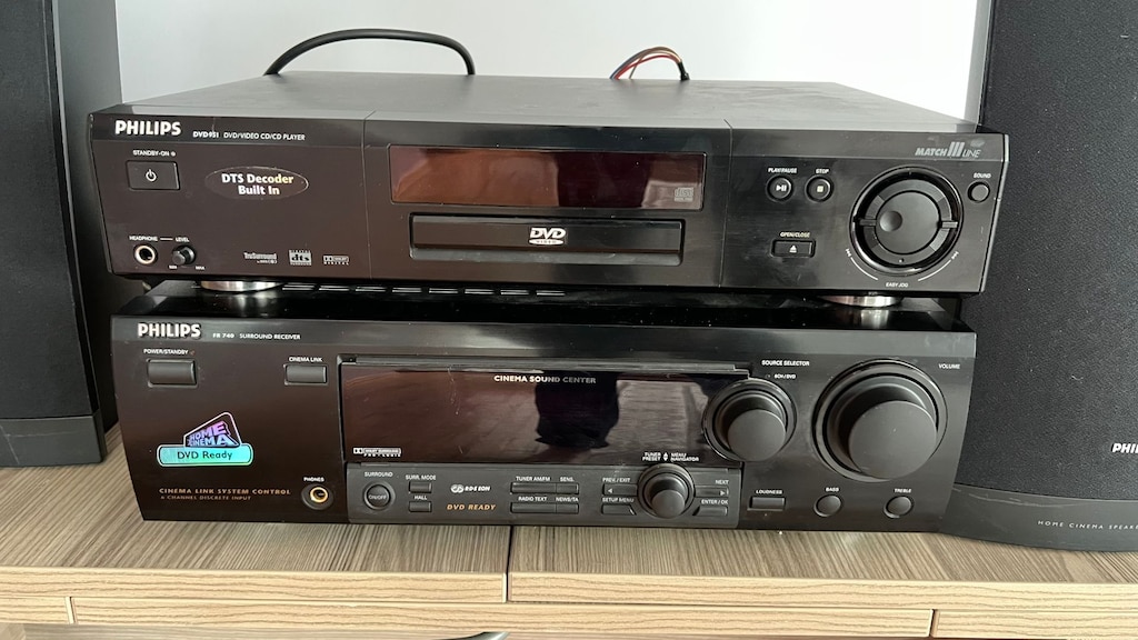 PHILIPS FR 740 SURROUND SES SİSTEMİ + DVD + 4 ADET HOPARLÖR - 18