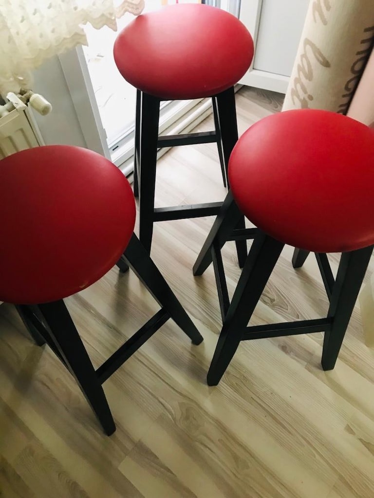 3 adet bar sandalyesi - 2