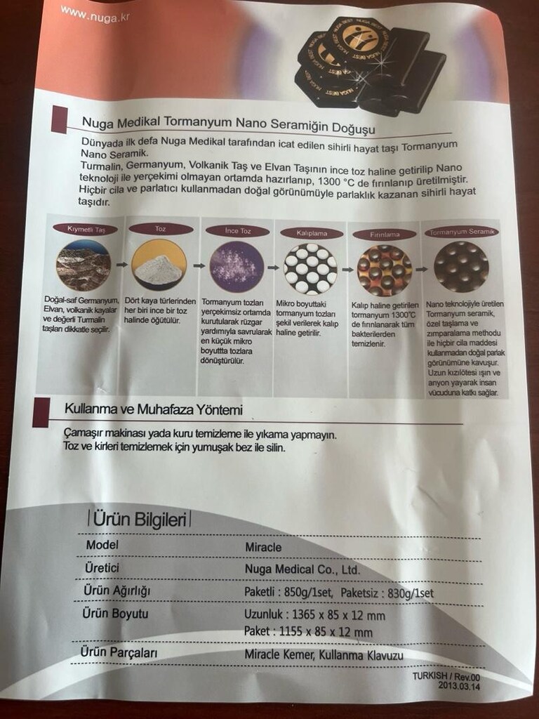 (sıfır) SON 1 ad. TORMANYUM TAŞLI BEL KEMERİ NUGA BEST&NUGABEST - 3