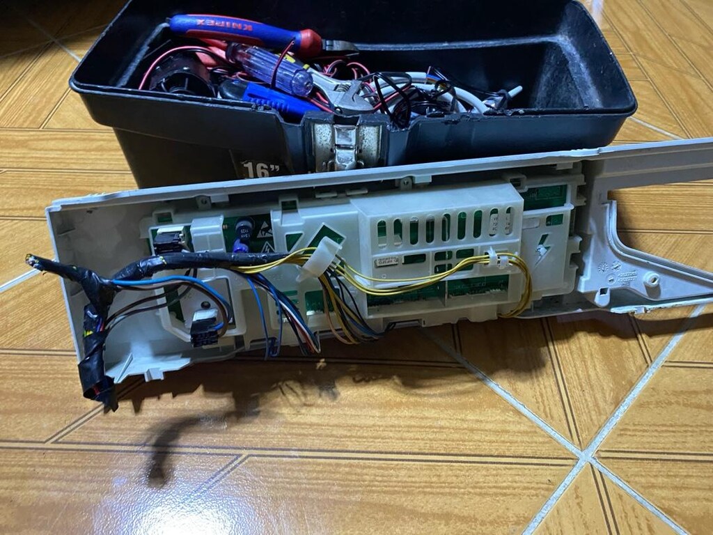 regal rcm 1008t çamaşır makinası orjinal ön panel elektronik kart - 3
