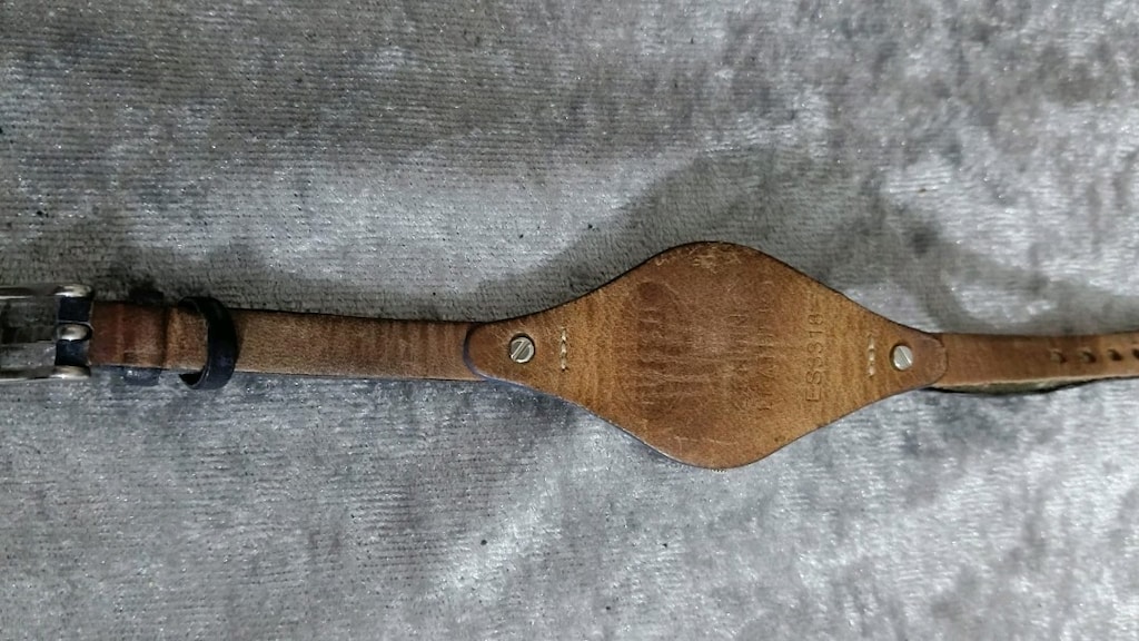 Vintage Fossil bayan kol saati mavi deri kordonlu - 5