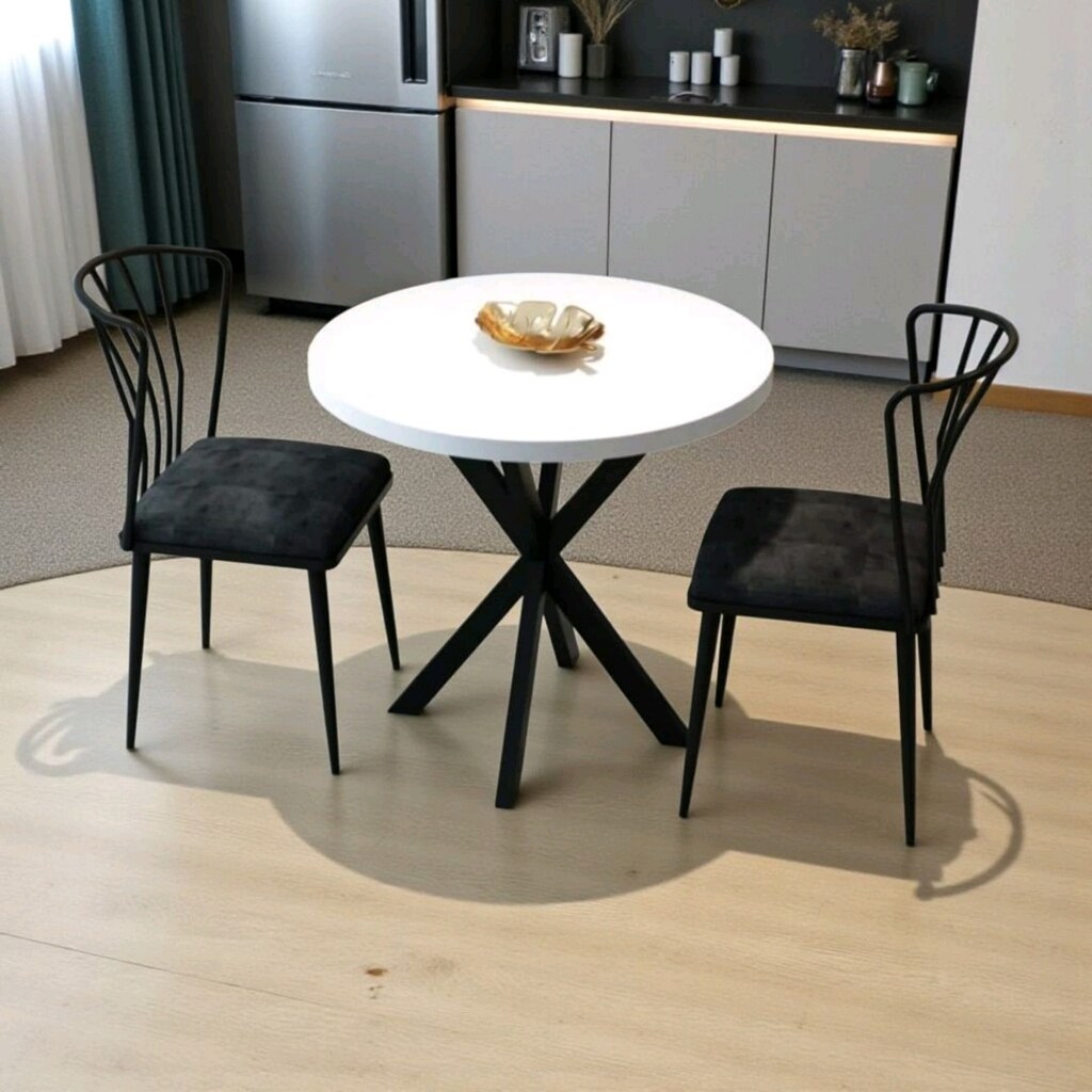 iki kişilik masa, kafe masası, mutfak masası - 6