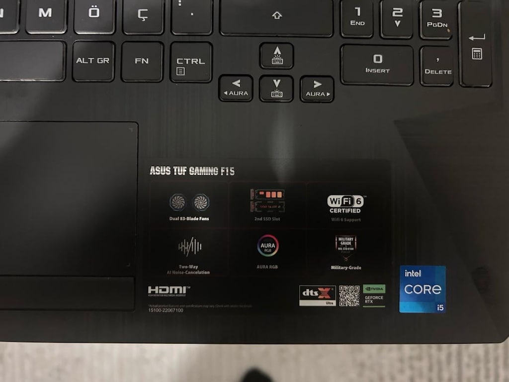 Asus Tuf Gaming F15 Notebook - 2