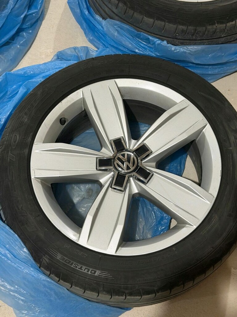 215 55 17 orjinal passat 5x112 jant lastik takas yok - 4