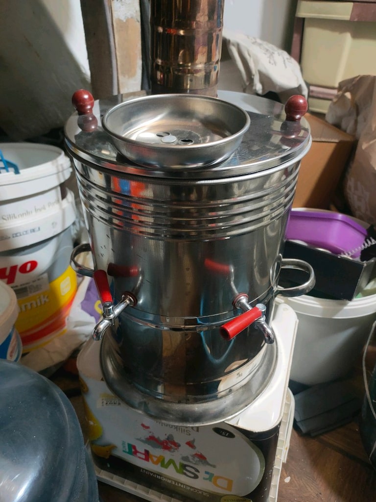 bir defa kullanıldı krom semaver - 5