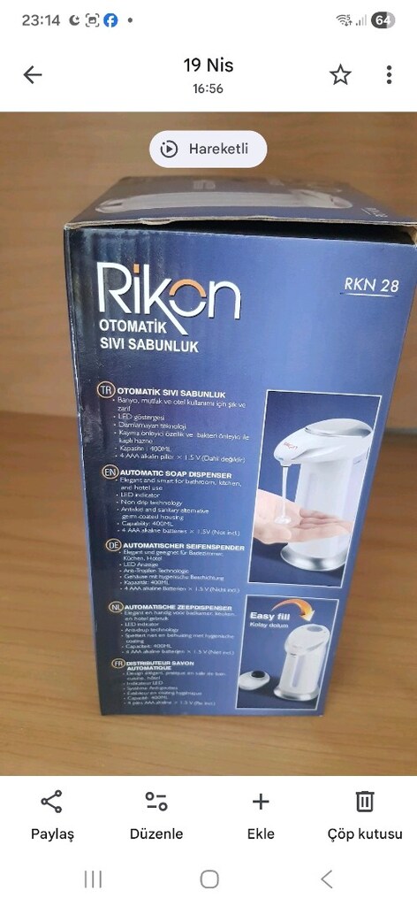 sensörlü sıvı sabunluk - 2