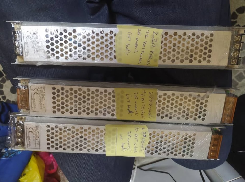 trafo metal kasalı 220 v / 12,volt cıkıslı 25.,amperli notu oku - 5