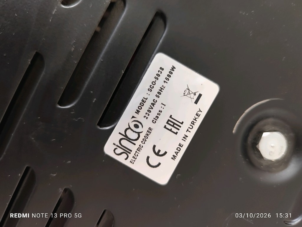 Sinbo SCO-5038 Solo (Set Üstü) Elektrikli Ocak - 4