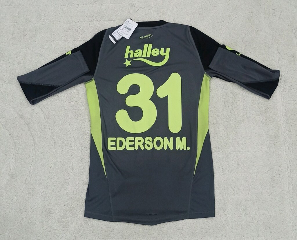 2025-2026 Ederson Moraes Orijinal Fenerbahçe Kaleci Forma Adidas Siyah - 2