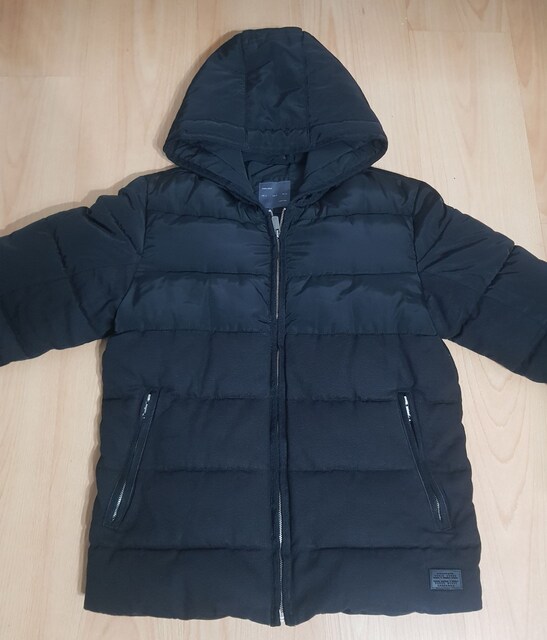 ZARA Erkek Şişme Mont - M Beden(170 boy 60 kilo için) - Siyah