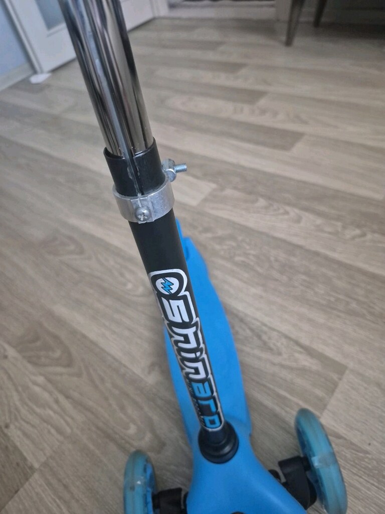 Shinaro Maxi Işıklı Mavi 3 Tekerlekli Çocuk Scooter - 3