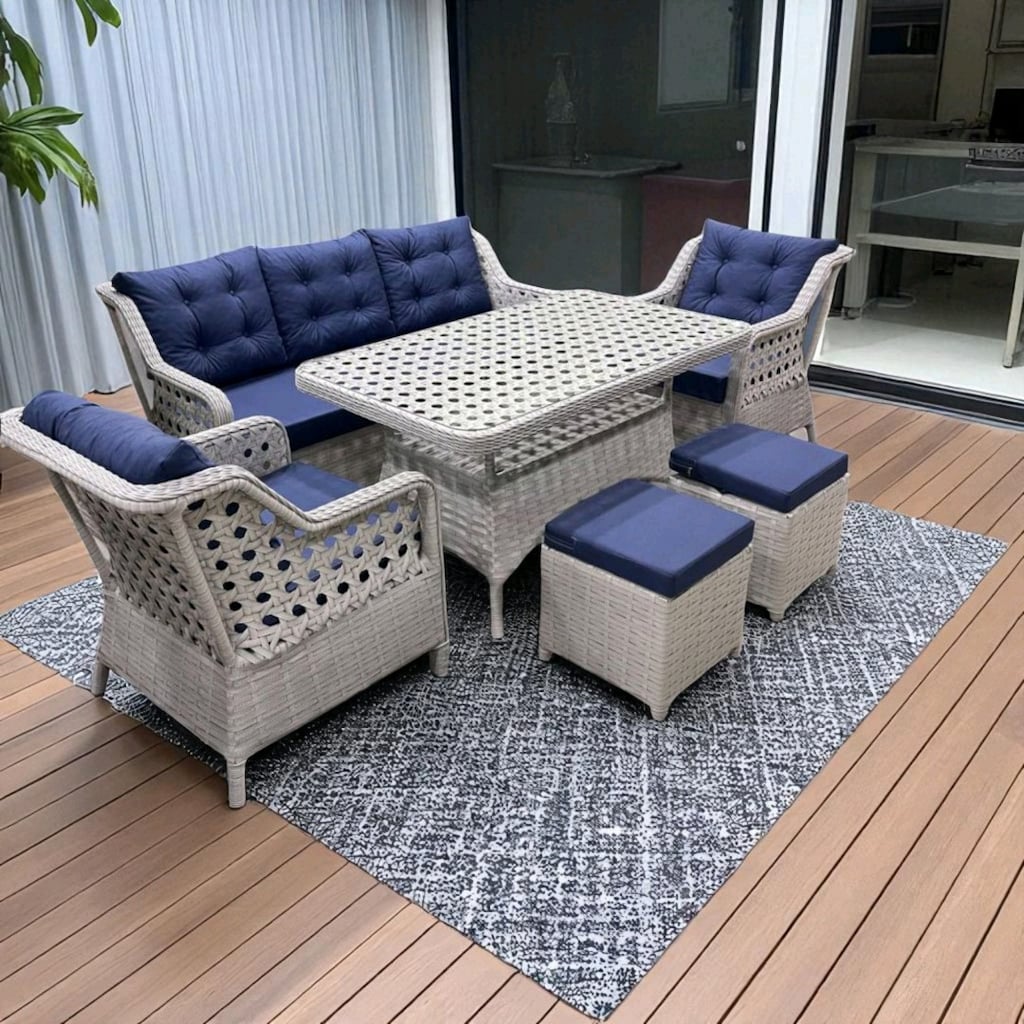 rattan bahçe balkon mobilyasi, koltuk takımı - 5