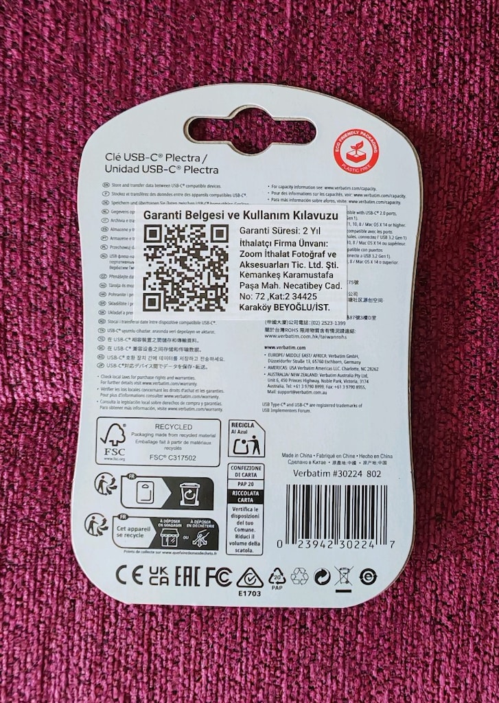 Verbatim 64 Gb Type C 3.2 Gen1 Bellek - 2