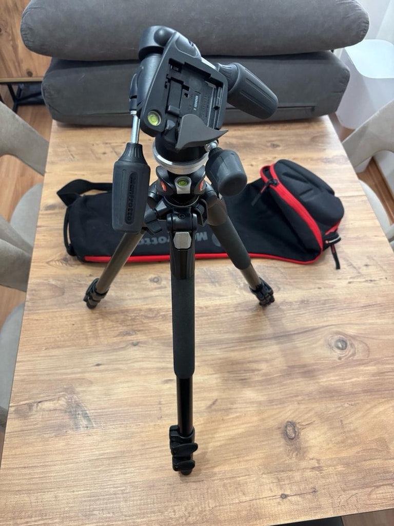 Manfrotto 190XPROB Tripod 804RC2 Kafa ve Çanta - 4