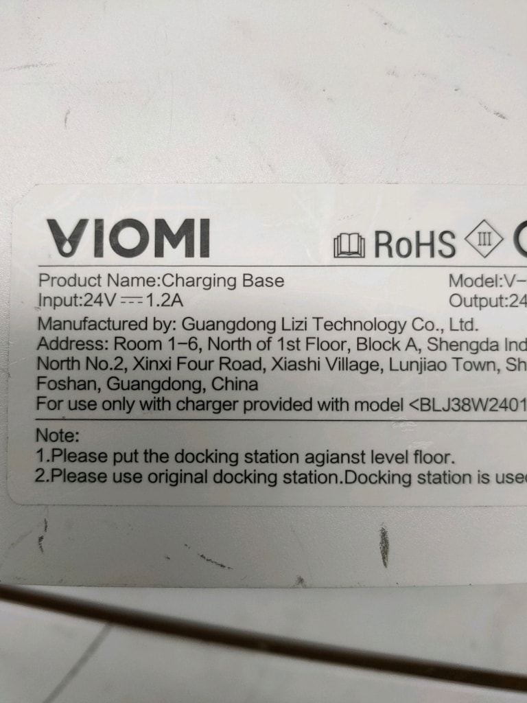 Viomi V5 Pro robot süpürge şarj istasyonuna - 2