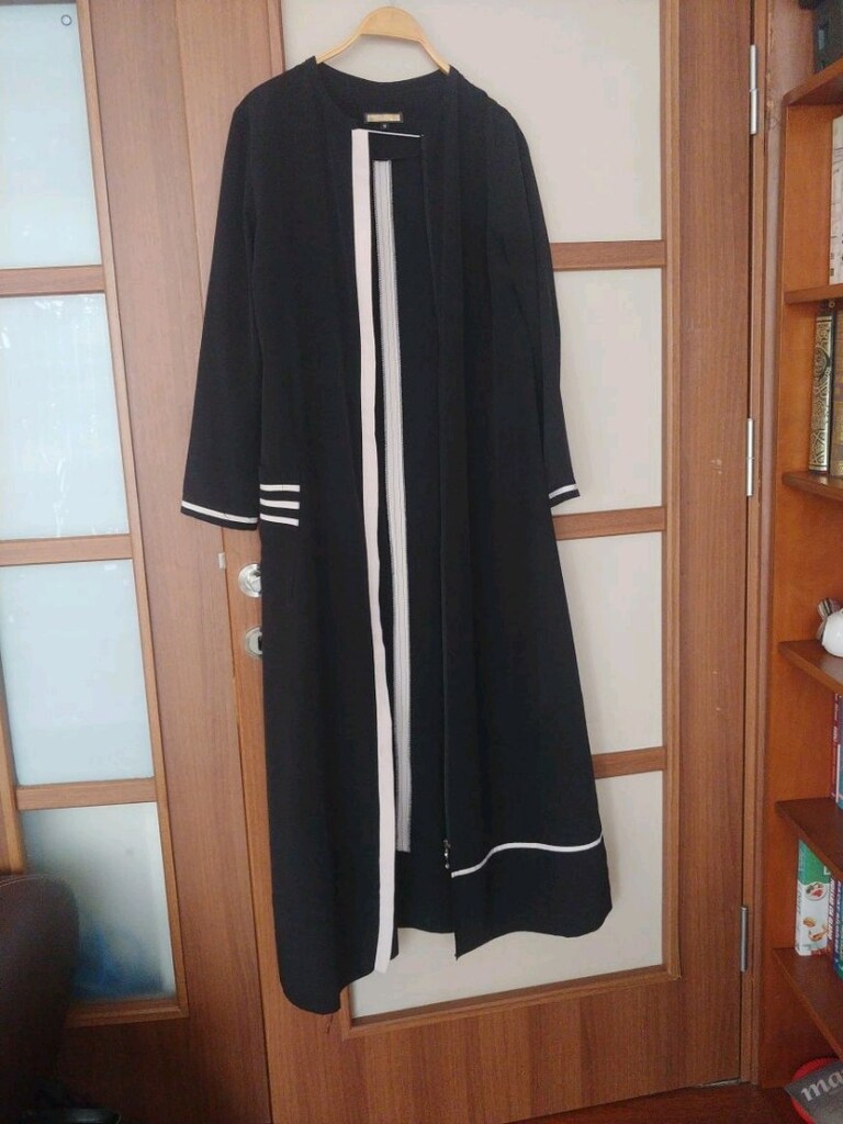 siyah ferace 135 cm boy 50 cm 2 kol arası - 2