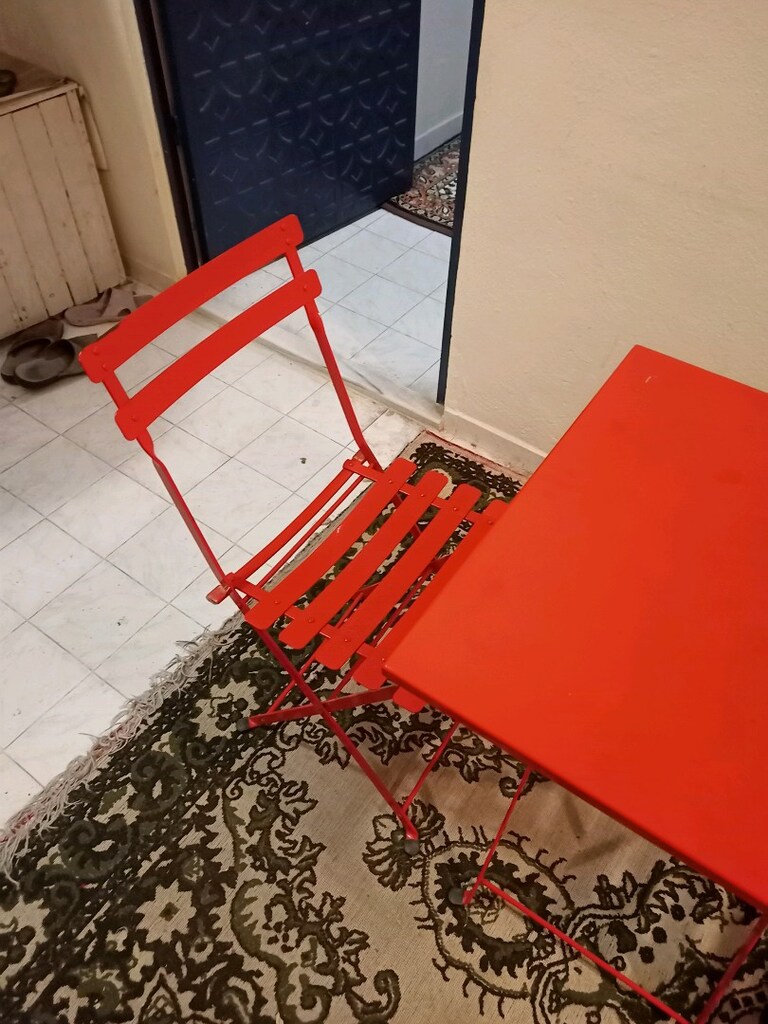 METAL KATLANIR MASA VE SANDALYE TAKIMI - 6