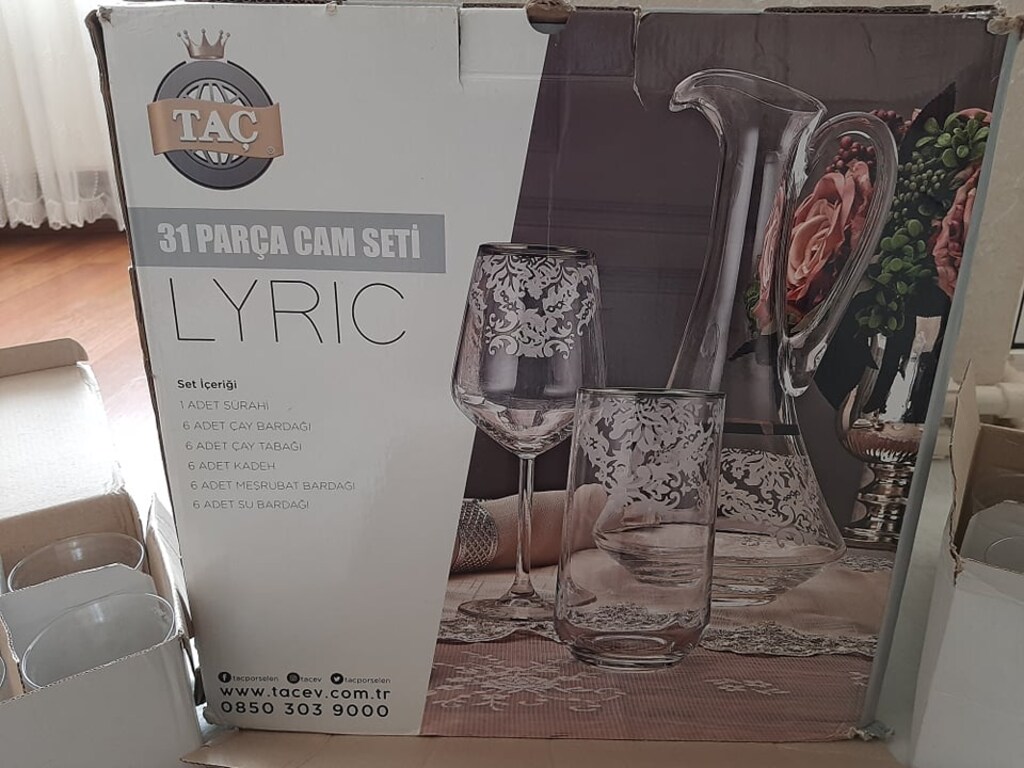 Taç Lyric Lily 31 Parça Bardak Seti - 9