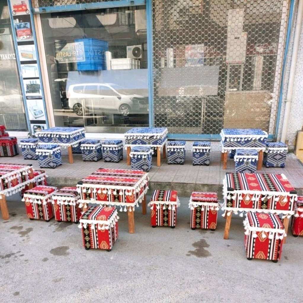 tabure takımı sedir takımı şark köşesi masa sandalye tabure takım - 11