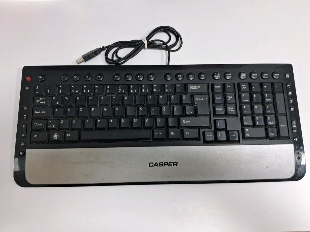 Klavye Multimedia Klavye CASPER marka k5108 model Klavye Sağlam çalışı - 2
