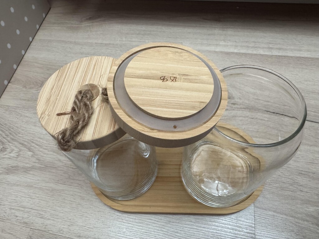Paşabahçe Woody Bamboo Kapaklı Kavanoz 1130cc - 2 Adet - 3