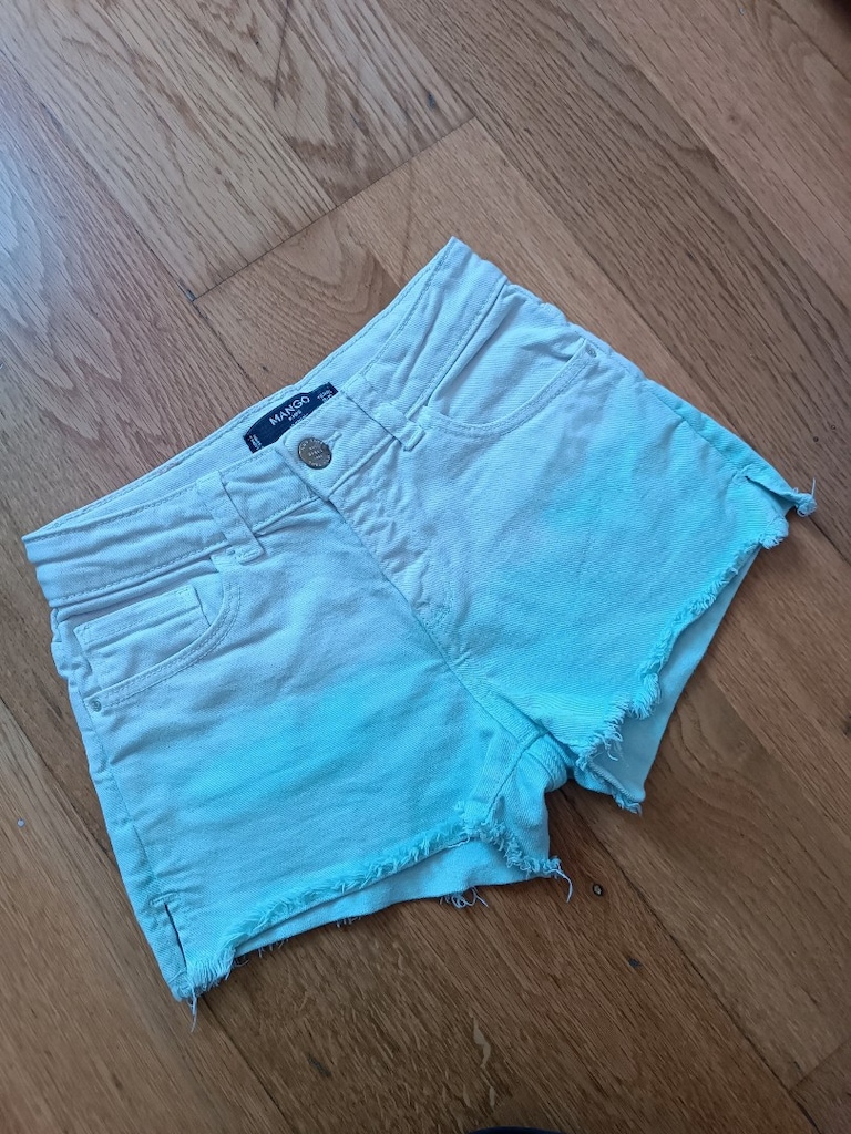 9-10 yaş,MANGO, KIZ ÇOCUK Likralı kot şort - 2