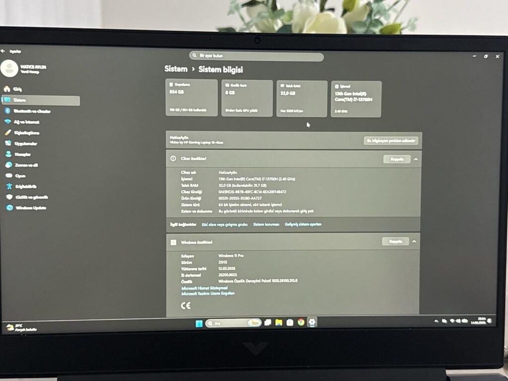 hp victus 16-R0071NT 8V898EA i7-13700H 32gb ram 1tb ssd 8gb rtx4070 - 2