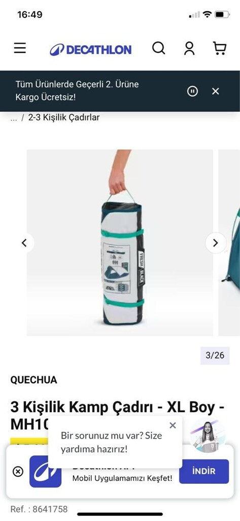 DECATHLON ÇADIRIM SATILIK - 3