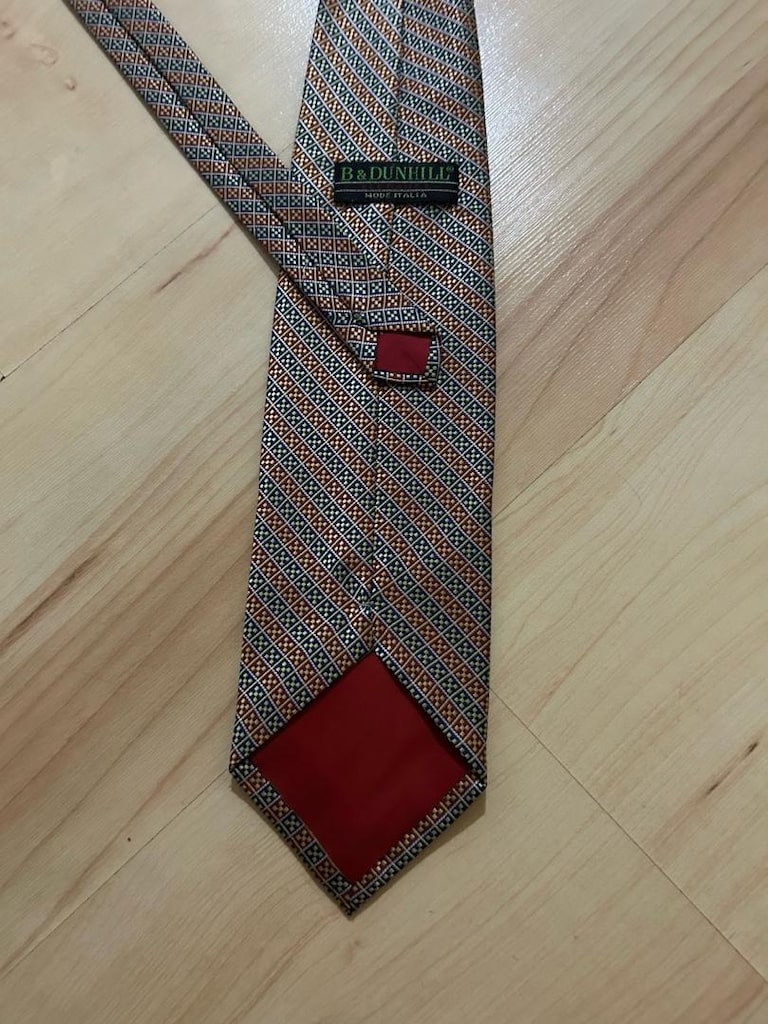B&Dunhill İpek Kravat - 5