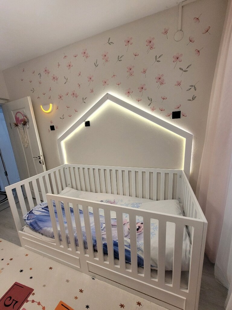 ÖZEL YAPIM MDF LED AYDINLATMALI YATA - 2