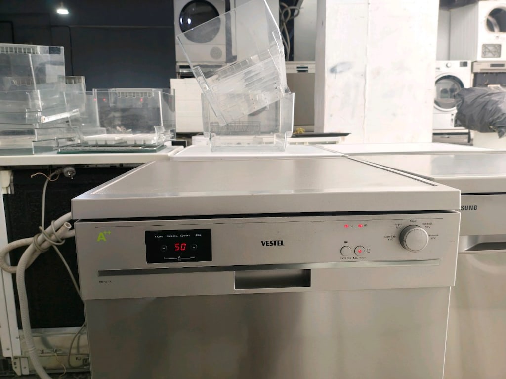 Vestel inox 4 programlı dijital ekran çok temiz bulaşık makinesi - 8