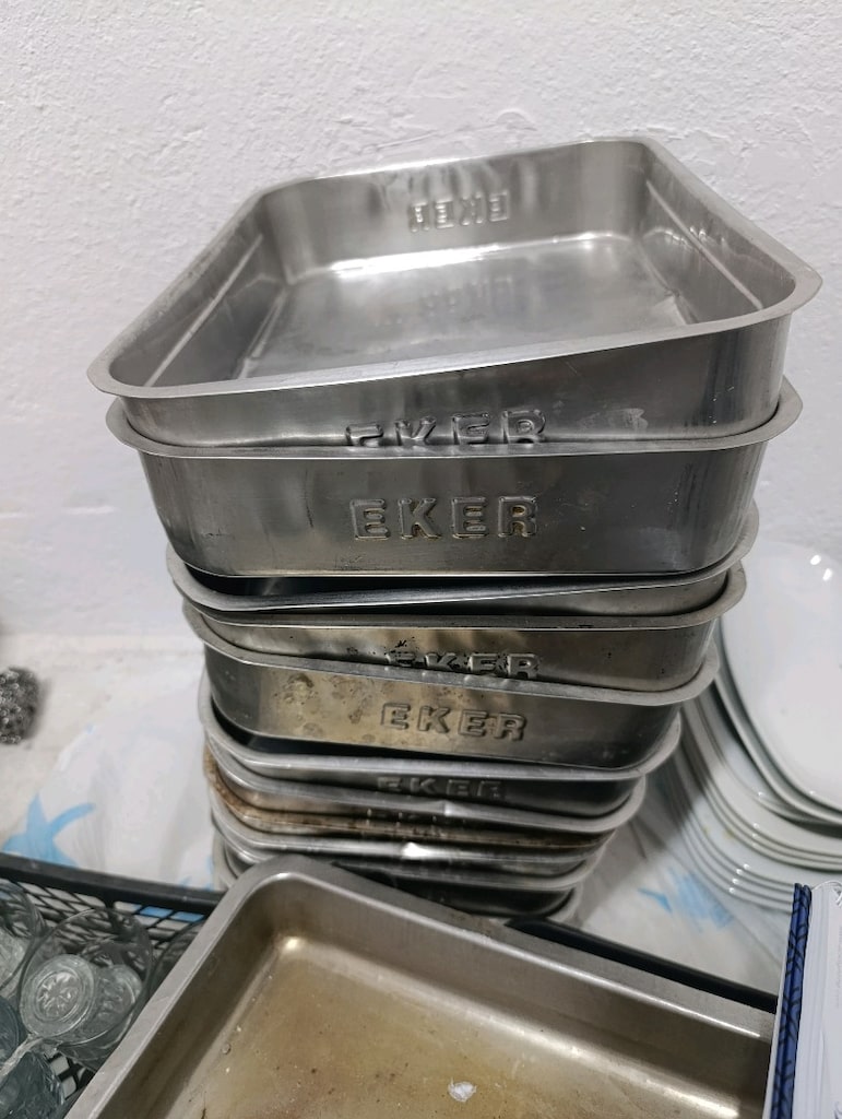 gastronom küvet krom küvet toprak güveç tencere tepsi ekmek sepeti - 15