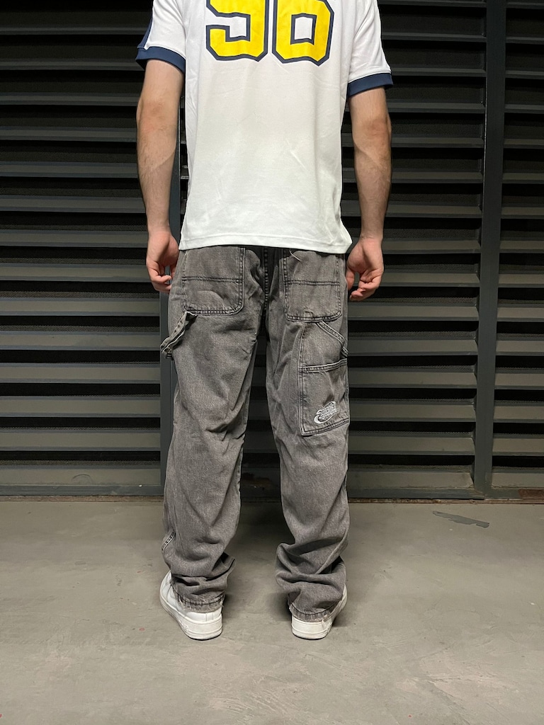 Erkek Gri Kot Pantolon - 4