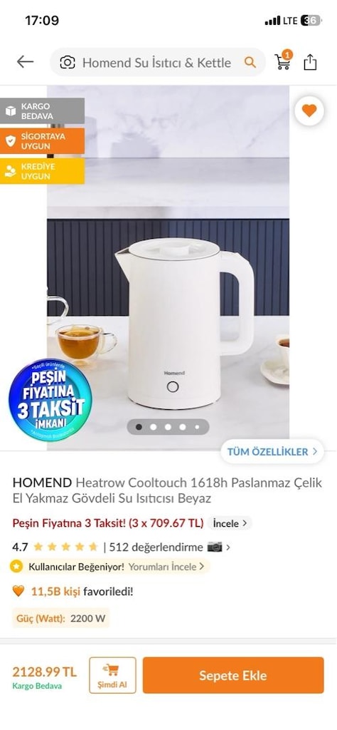 Homend su ısıtıcı - 3